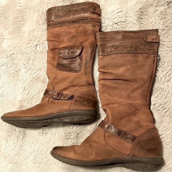 Ruff Hewn Brown Leather boots size 9M fun to wear comfortable - Picture 1 of 5